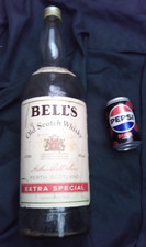 Vintage large bells scotch whisky bottle with original top save bottle