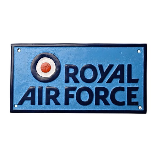Raf cast aluminium plaque - raf,