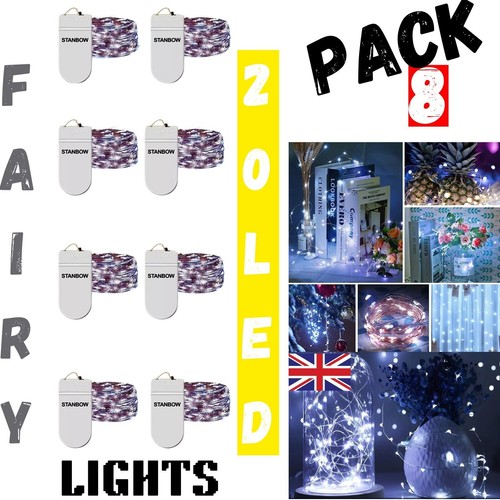 8pcs string lights battery - string,