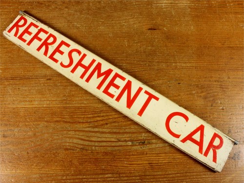Vintage train cafe - cafe, sign