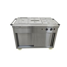 Heittox 6 Pan Wet Bain Marie With Hot Cupboard