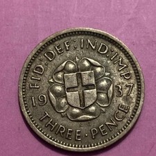 1937 Three Pence George VI