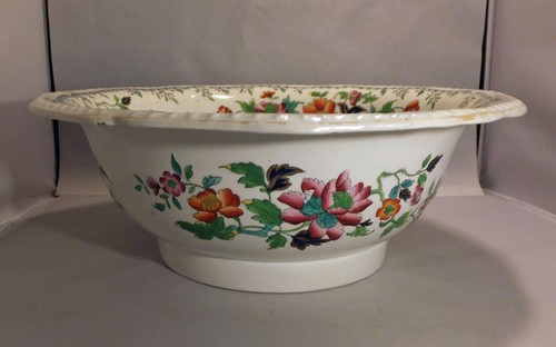 Large antique ironstone - ironstone, wash