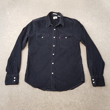 Levis Mens Shirt Medium Blue
