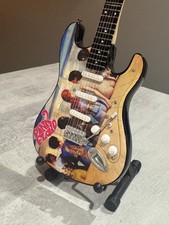 Miniature Pink Floyd Guitar - 10 inches tall - includes stand - UK stock