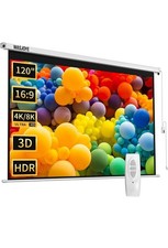 WASJOYE 120"Motorized Projector Screen Electric