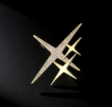 Art Deco Style Enamel Crystal