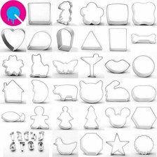 Cookie Cutters 34 Designs Shapes Biscuits Baking Tools