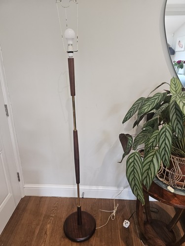 Mid century retro teak brass - mid,