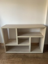 Solid Wood Light Oak Effect Display unit / Bookshelf Dunelm. Excellent condition