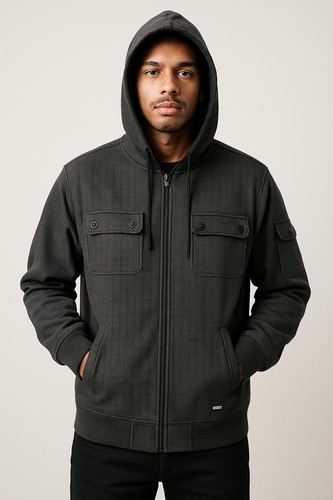 Zoo york grid fleece lined - zoo, zip