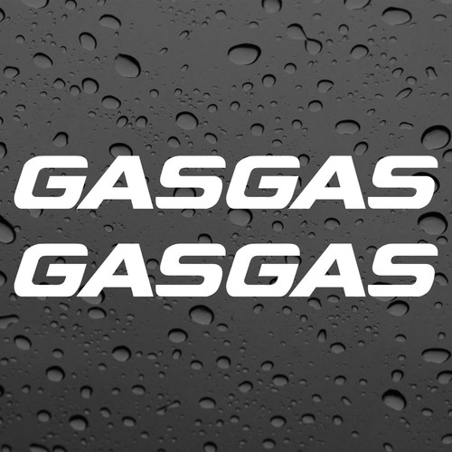 Gasgas pair stickers white - gasgas,