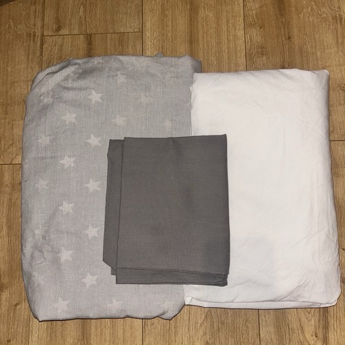 Grey and white single bedding - grey,