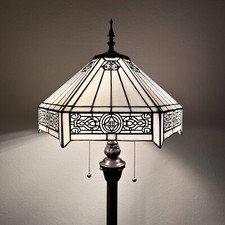 Tiffany Floor Lamp White