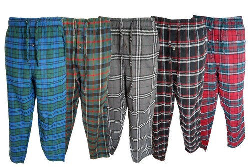 Mens flannel pyjama check - pyjama,