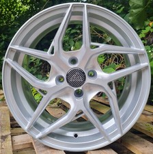 16" Akina Spyder Alloy Wheels Twin 5 Spoke Silver 4x100 Vauxhall Honda Mini