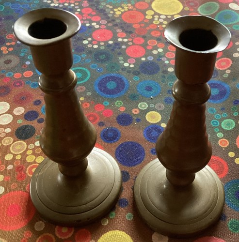 Pair vintage brass - of,