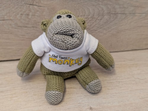 Tips knitted monkey plush - knitted,