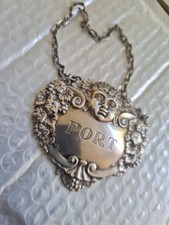 silver old port label stunning large 19 grams