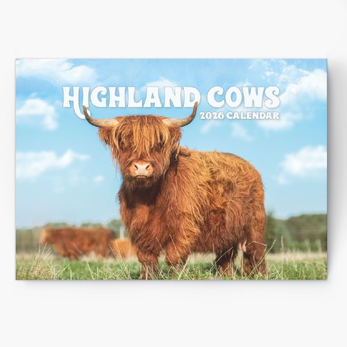 2026 highland cow calendar - highland,