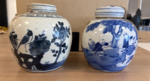 Antique blue and white - x,