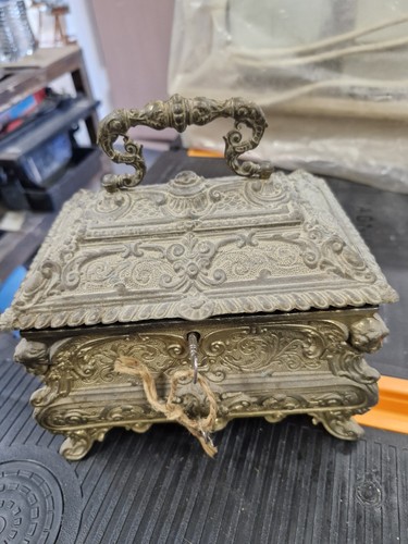 Brass french trinket - brass, box