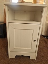 White Bedside Cabinet Table