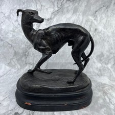 Vintage bronze whippet - vintage,