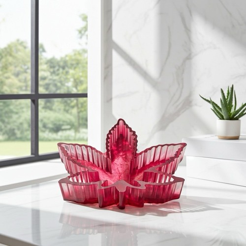 Maple leaf resin ashtray - resin,