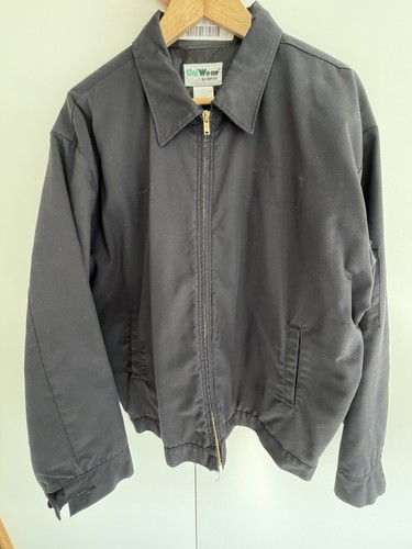 Vintage black workerwear zip - vintage,