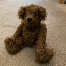 Vintage Collectible Jointed Teddy Bear, 12” Tall, VGC