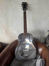 Vintage Brand Resonator Chrome Guitar
