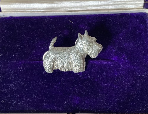 Vintage scottie dog brooch - vintage,