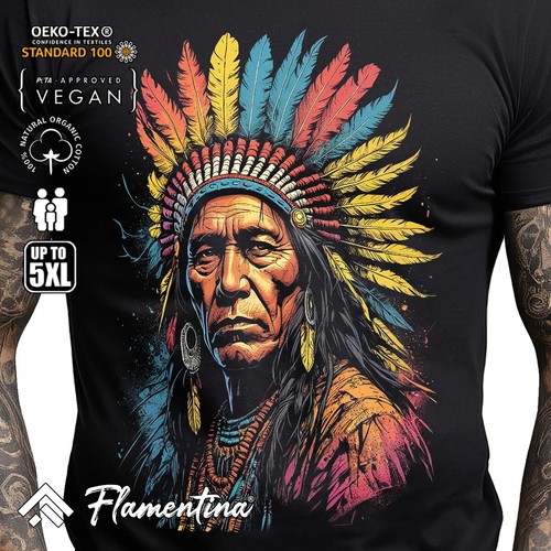 Indian chief mens tshirt - chief,
