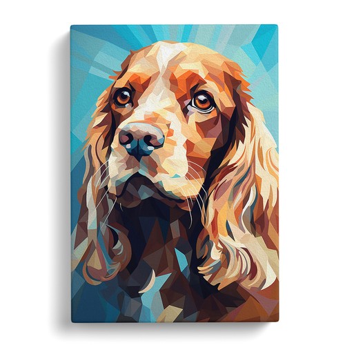 Cocker spaniel geometric - cocker,