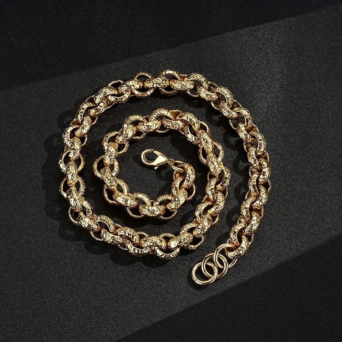 Unisex 9ct gold - gold, leopard