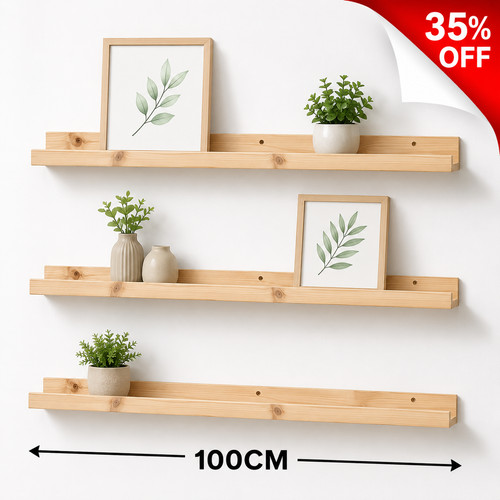 100cm pine floating wall - pine,