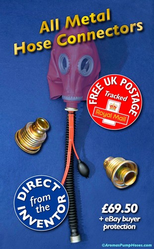 Gas mask hose - with, pump