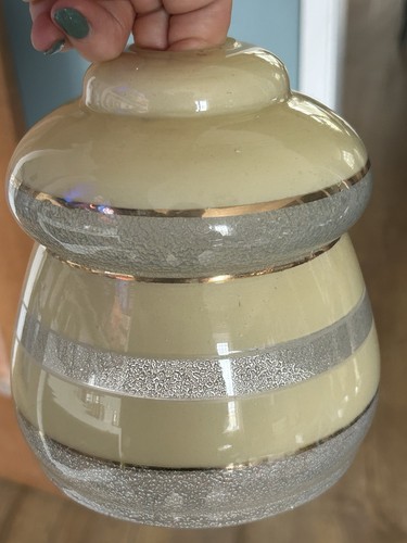 Vintage glass lampshade - vintage,
