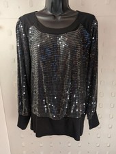 Reiss 1971 Black Sequin Long