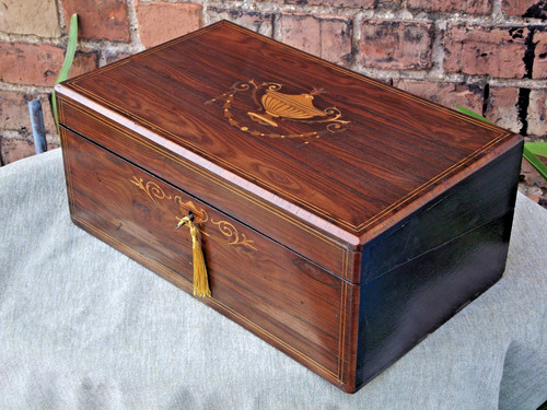 Rosewood writing slope - slope, with