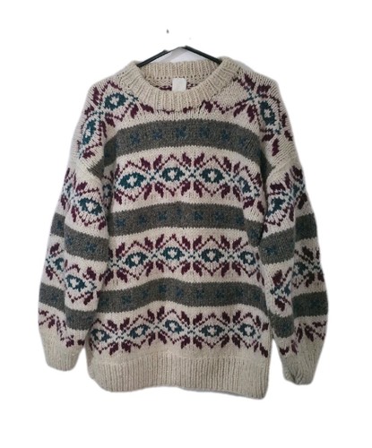 Vintage chunky fair isle knit - vintage,