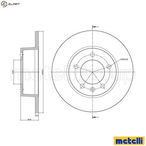 Brake disc 0690 - 2x, 23-0690
