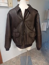 Airborne Leather Jacket Mens L