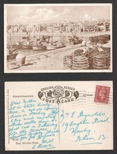 St Ives From The Harbour Cornwall Postcard. Posted 1953