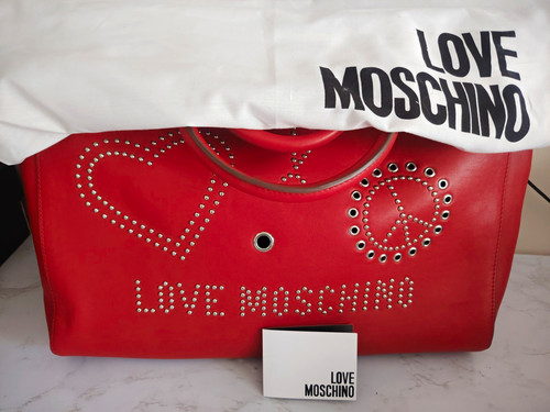 Love moschino red studded - love,