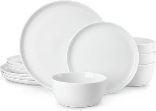 12pc white porcelain - 12pc,