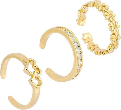 3pcs toe rings - rings, set