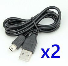 (Pack of 2) Mini USB Charging Cable for PSP PlayStation 3 PS3 Controller Charger