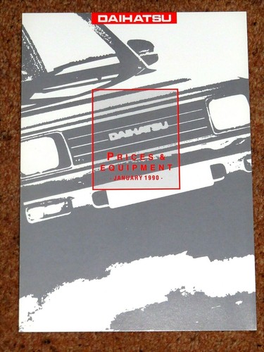 1989 daihatsu price - price, list